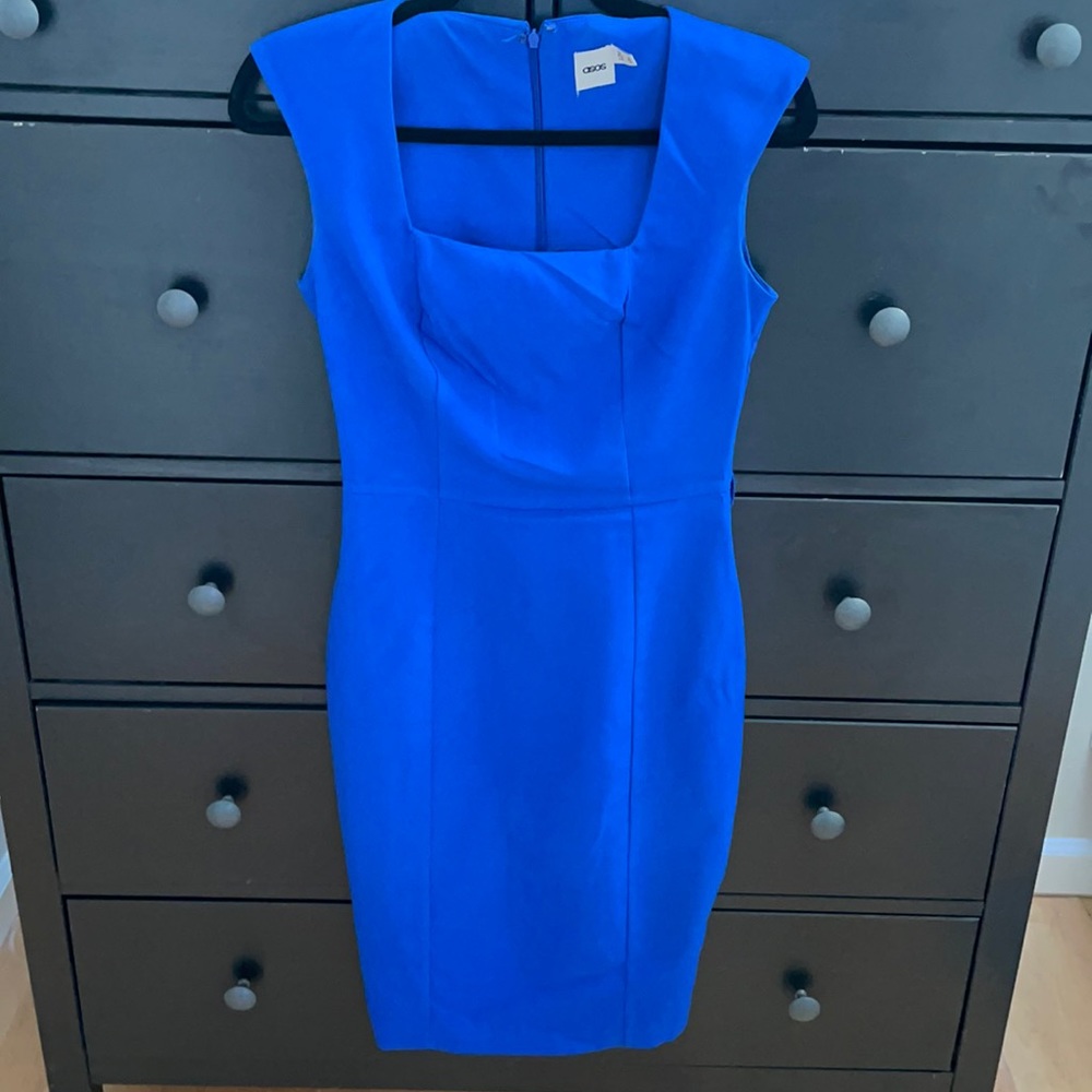 Blue pencil dress from ASOS